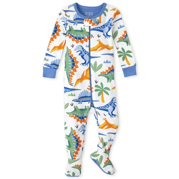 The Childrens Place Baby Boys Dinosaur Blanket Sleepers